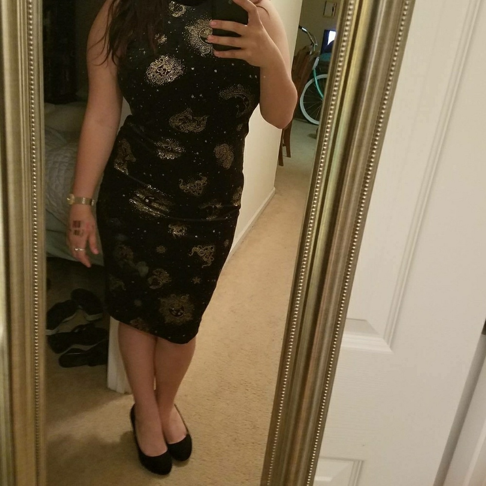 Velvet Zodiac Dress (Urban Outfitters Ecote)